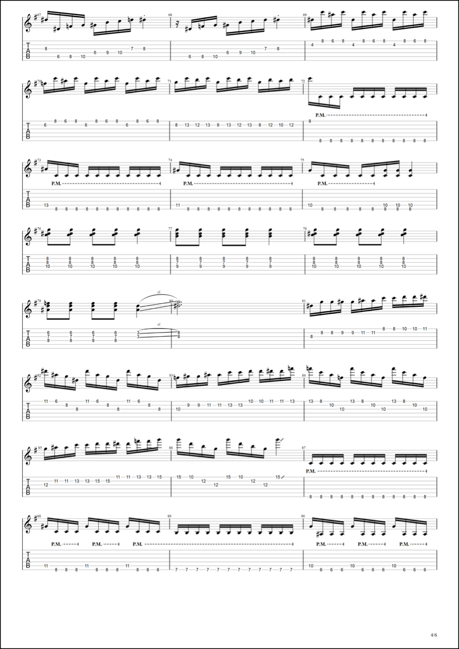 【ギターピッキング･速弾き基礎練習楽譜TAB】The Four Seasons- Summer- Presto / Vivaldi Guitar FULL Practice(Slow) ヴィヴァルディ 四季｢夏｣ギター練習【Guitar Picking Vol.54】