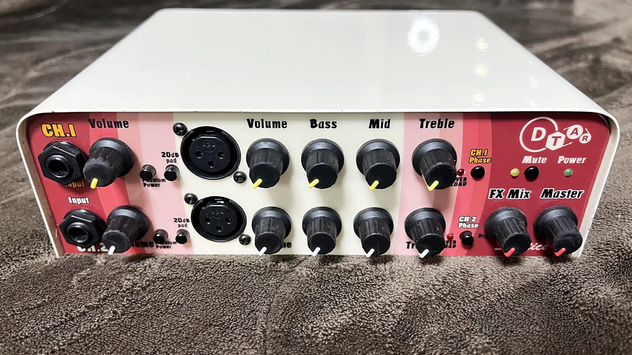 D-TAR Solstice DTAR ソルスティス アコースティックギター2チャンネルプリアンプ Digital Acoustic Guitar Preamp Mixer