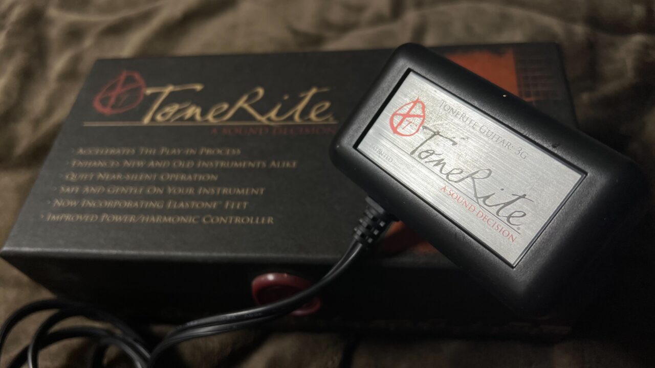 ギターの鳴りを増やす「ToneRite 3G」エレキギター・アコギも鳴りが良くなる! ギター用振動デバイス ギター熟成器 鳴らし込み装置