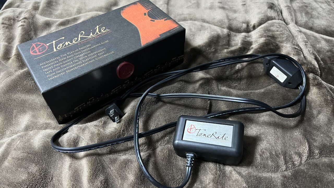 ギターの鳴りを増やす「ToneRite 3G」エレキギター・アコギも鳴りが良くなる! ギター用振動デバイス ギター熟成器 鳴らし込み装置