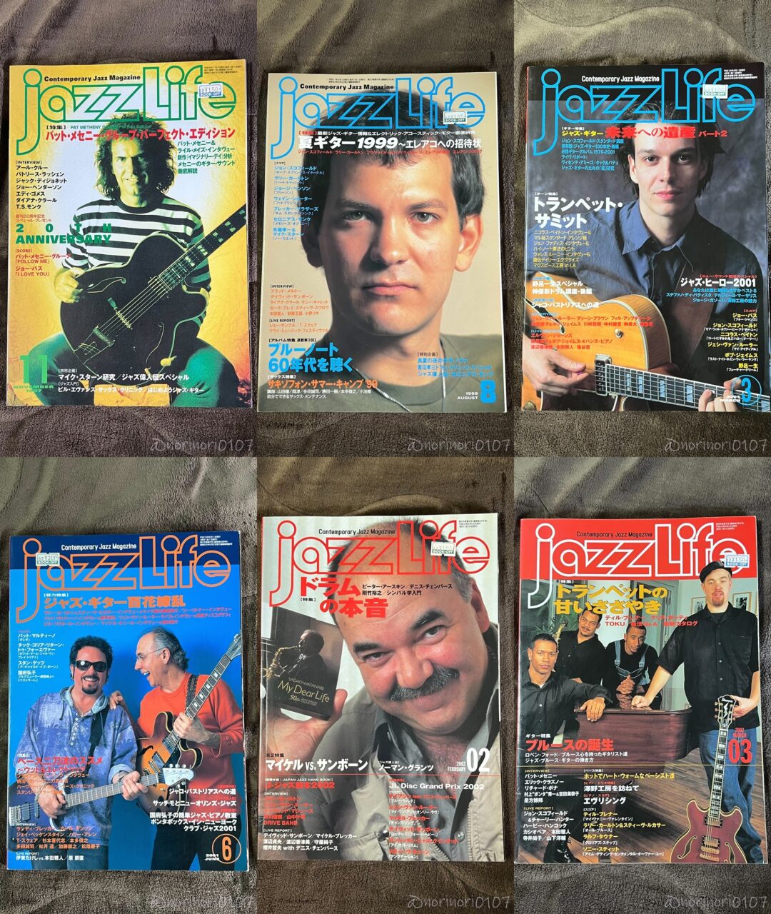 JAZZ LIFE 1997年 11月号~2006年 3月号までの28冊です。ジャズギターに興味を持つきっかけの本。
