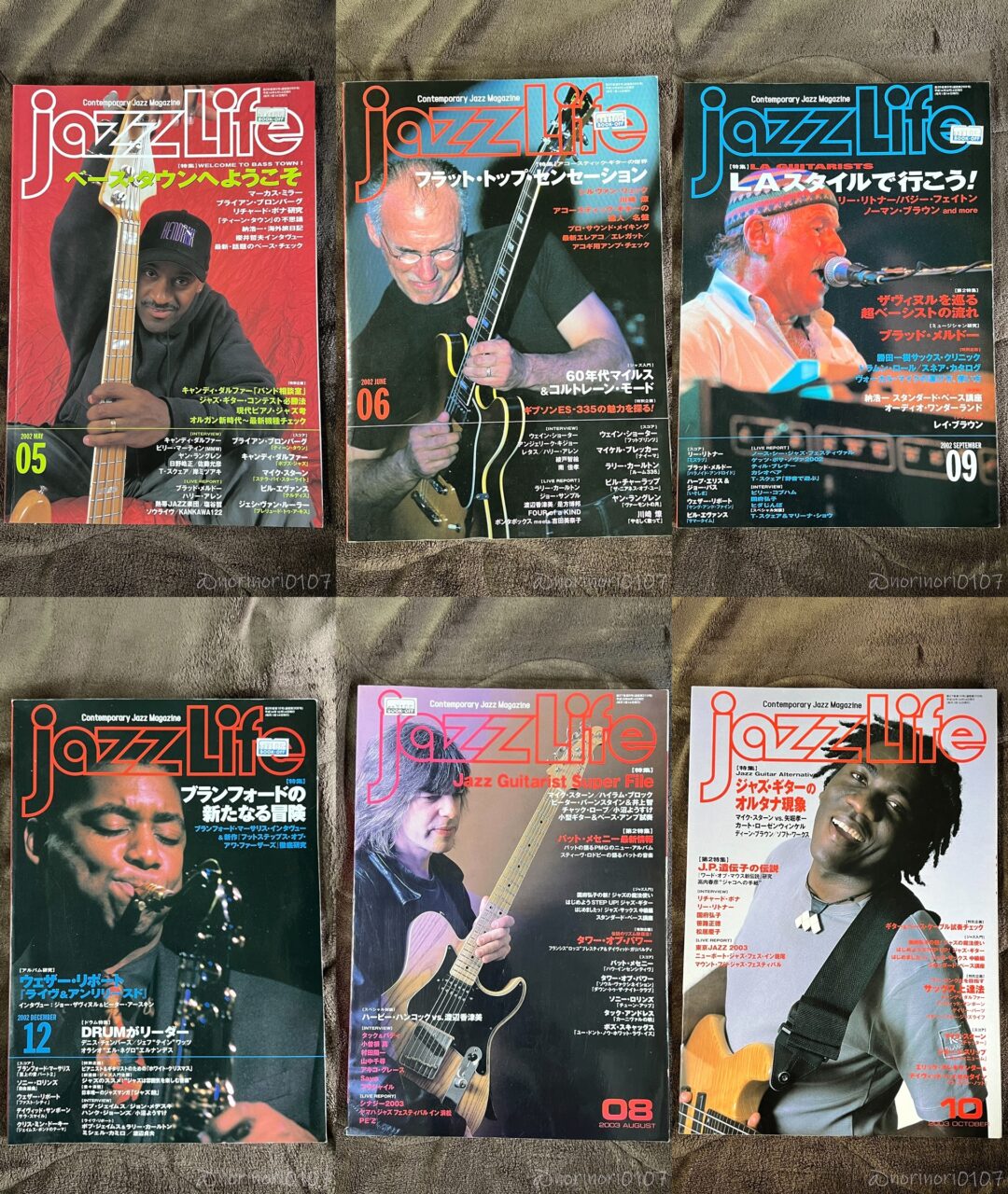 JAZZ LIFE 1997年 11月号~2006年 3月号までの28冊です。ジャズギターに興味を持つきっかけの本。